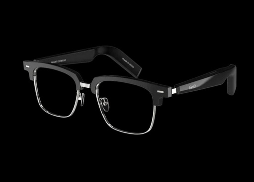 Lunette equipée d'un ecouteur et d'un micro